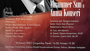 Muammer Sun İçin Panel, Resital, Konser