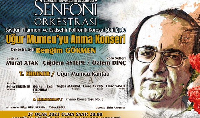 Erdener'in Uğur Mumcu Kantatı 27 Ocak'ta Eskişehir'de