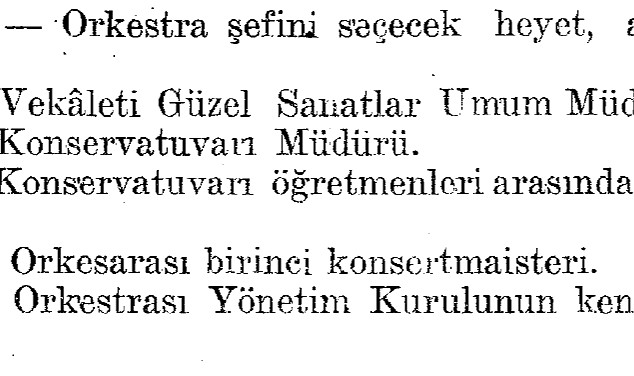 Orkestra Şefi Seçiminde Yasaya Dönüldü
