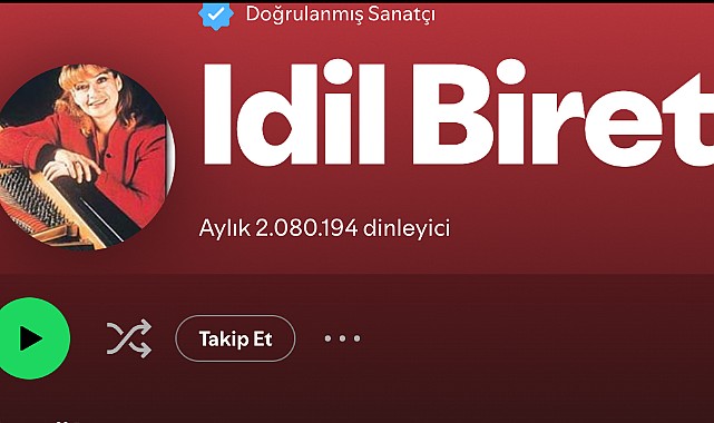 İdil Biret Spotify’da İki Milyonu Aştı