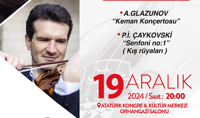 Kemancı S. Roussev ile Şef B. Tüzün Bursa'da