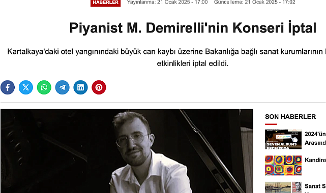 Mertol Demirelli Resitali 2 Mart'ta